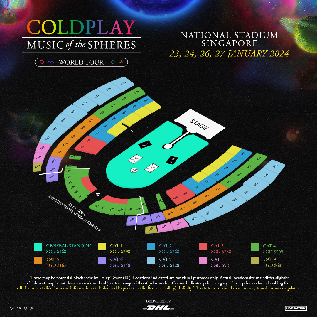 Coldplay Music Of The Spheres World Tour delivered by DHL